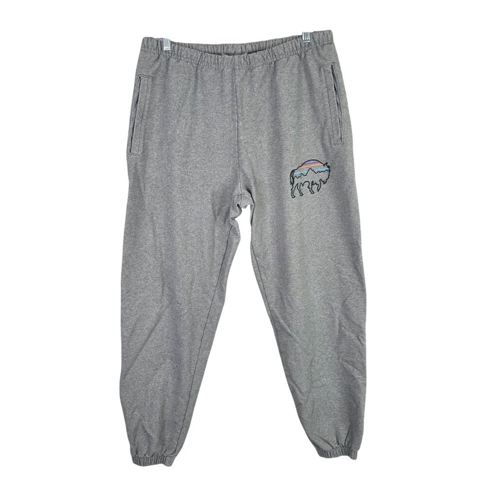 Mens Patagonia Gray Active Jogger Sweatpants Elastic Waist & Cuffs Size XL